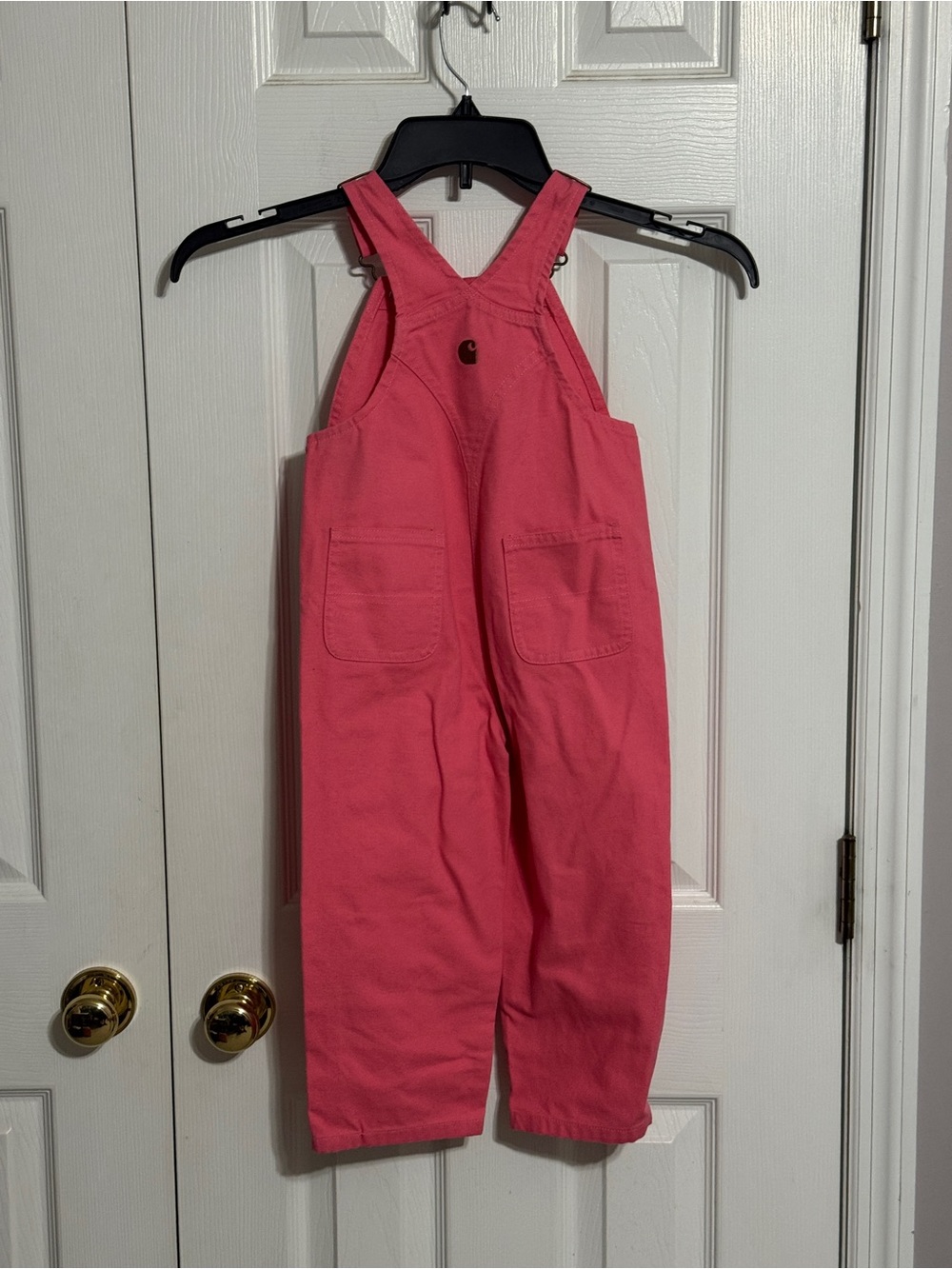 Carhartt Pink 100% Cotton Kids' Pink Overalls - Picture 2 of 4